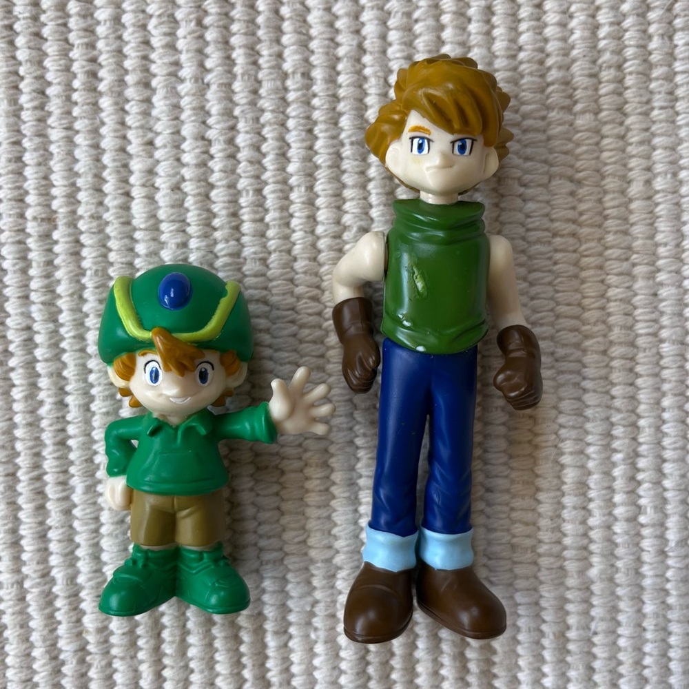 Vintage Digimon Matt TK Figure Set Yamato Ishida Takeru Takaishi Bandai Action